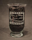 Vaas met logo