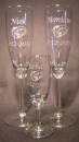 Glasgraveren  Champagne huwelijk 20 cl + 9 cl