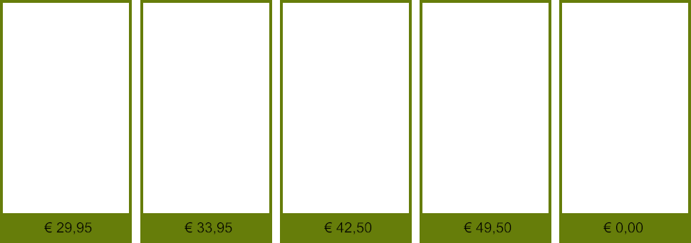 € 0,00 € 49,50 € 42,50 € 33,95 € 29,95