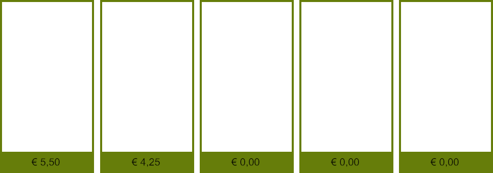 € 0,00 € 0,00 € 0,00 € 4,25 € 5,50