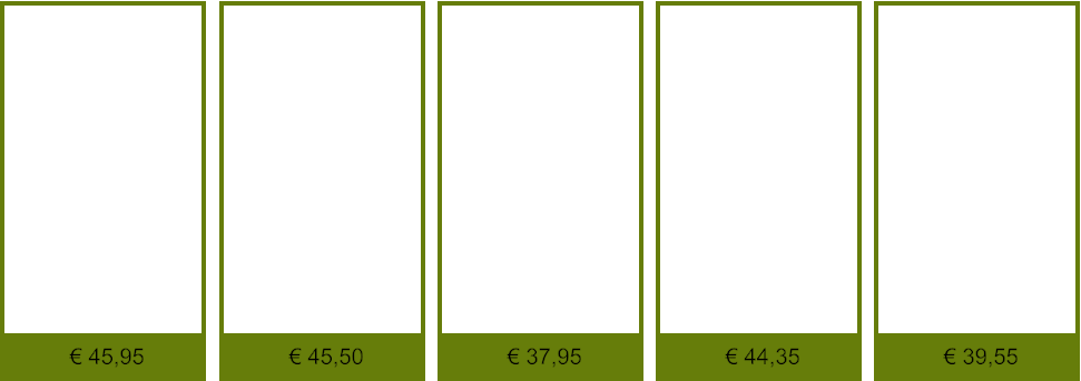 € 39,55 € 44,35 € 37,95 € 45,50 € 45,95