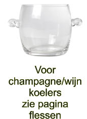 Voor champagne/wijn koelers zie pagina flessen