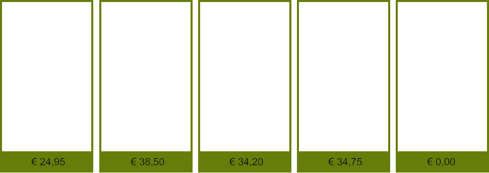 € 0,00 € 34,75 € 34,20 € 38,50 € 24,95